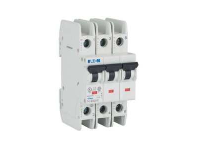 View right 2 Eaton FAZ C10 3 RT Miniature circuit breaker 3 p C10A