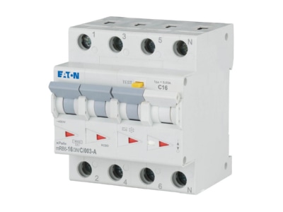 Product image Eaton mRB6 16 3N C 003 A Earth leakage circuit breaker C16 0 03A
