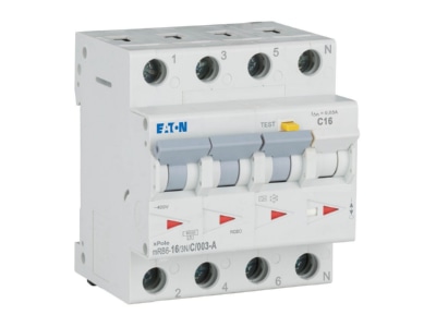 View right 1 Eaton mRB6 16 3N C 003 A Earth leakage circuit breaker C16 0 03A
