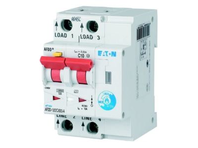 View right 1 Eaton AFDD 10 2 C 003 A Earth leakage circuit breaker with
