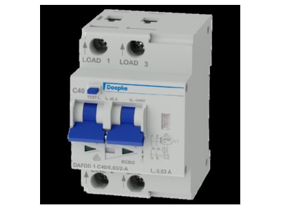 Produktbild Doepke DAFDD 1 C40 0 03 2 A FI  LS Kombination als Brandschutzsch 