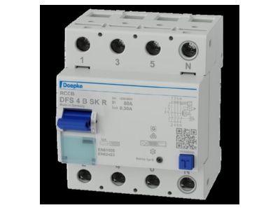 Product image Doepke DSF4  09156988 Residual current breaker 4 p DSF4 09156988
