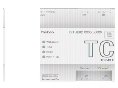 Produktbild Theben TC649E Zeitschaltuhr digital LAN  Astro 4TE