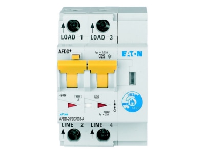 Vorderseite 1 Eaton AFDD 25 2 C 003 A Brandschutzschalter C  25 A  Typ A