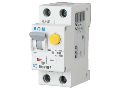 Product image Eaton PXK C16 1N 01 F Earth leakage circuit breaker C16 0 1A
