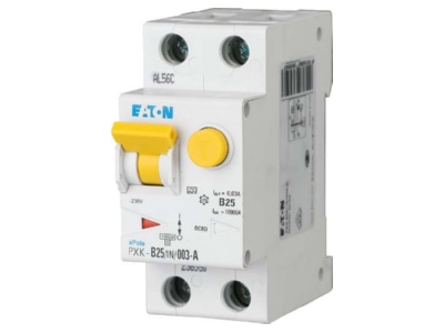 Product image Eaton PXK C25 1N 003 F Earth leakage circuit breaker C25 0 03A
