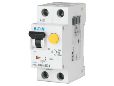 Product image Eaton PXK C40 1N 03 F Earth leakage circuit breaker C40 0 3A
