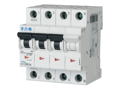 Produktbild 2 Eaton FAZT D12 3N Leitungsschutzschalter 3p  12A Charakt   D