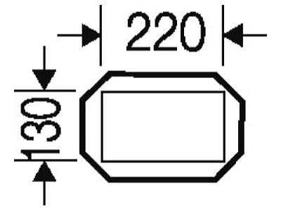 Mazeichnung Hensel FP AP 10 Abdeckung Gr 1