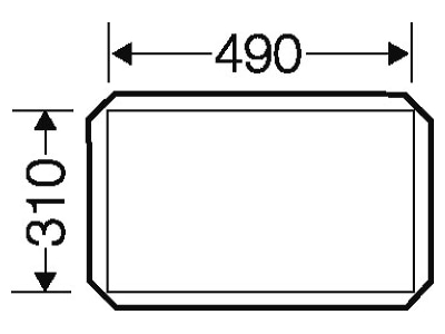 Mazeichnung Hensel FP AP 40 Abdeckung Gr 4