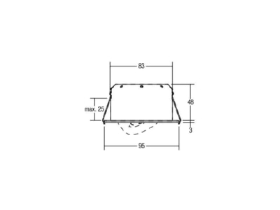 Mazeichnung Brumberg 12277173 LED Einbaustrahler 3000K 350mA