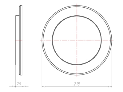 Dimensional drawing Kaiser 1282 64 Universal front piece