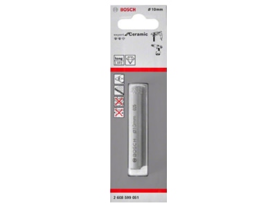 Product image 1 Bosch Power Tools 2608599051 Core drill bit 10x66mm
