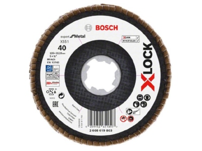 Product image 2 Bosch Power Tools 2608619803  VE10  Grinding disc 125mm 2608619803  quantity  10 