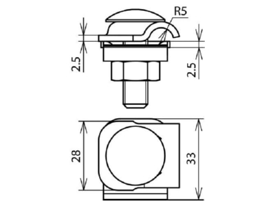 Dimensional drawing 3 Dehn 390 257 T  cross  parallel connector