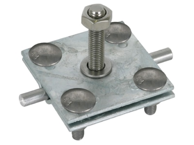 Produktbild 1 Dehn 478 141 Anschlussklemme St tZn f Rd 7 10  Fl 30 40