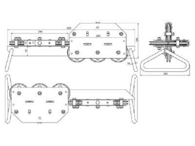 Dimensional drawing 2 Dehn 597 005 Wire dresser device
