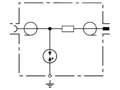 Circuit diagram 1 Dehn DGA GF TV Surge protection for signal systems
