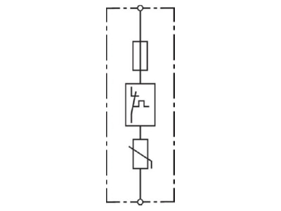 Circuit diagram 1 DEHN V NH00 280 FM Surge protection for power supply
