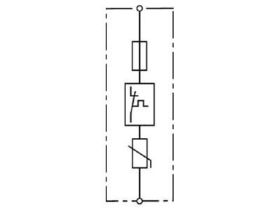Circuit diagram 2 DEHN V NH00 280 FM Surge protection for power supply
