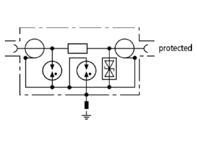 Schaltbild 2 DEHN DGA BNC VCID UeS Ableiter DEHNgate