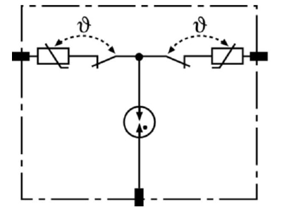 Circuit diagram 1 Dehn DR MOD 255 Surge protection device 2 pole
