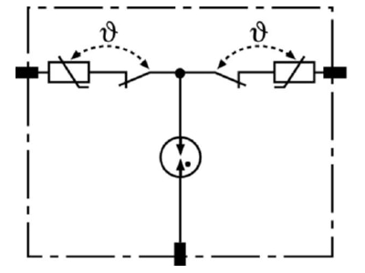 Circuit diagram 1 Dehn DR MOD 255 Surge protection device 2 pole
