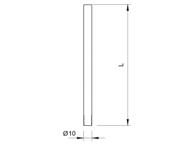Dimensional drawing 3 OBO 101 J1000 Interception rod