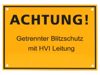 Produktbild 2 DEHN 480 598 Hinweisschild   Getrennter Blitzs 
