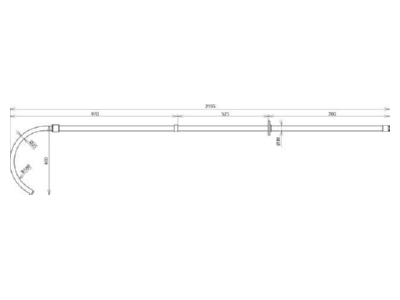 Dimensional drawing 2 Dehn RST 36 2000 Operating rod
