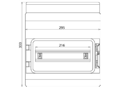 Mazeichnung 1 Dehn IGA 12 IP54 Isolierstoffgehaeuse AP IP54 f REG  12TE