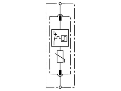 Circuit diagram 2 Dehn DG S 75 Surge protection for power supply
