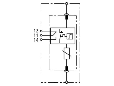 Circuit diagram 1 Dehn DG S 600 FM Surge protection for power supply
