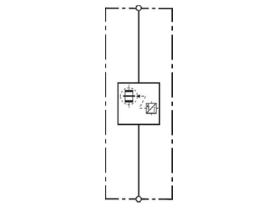Circuit diagram 2 Dehn DBM NH00 255 Lightning arrest for power supply 25kA
