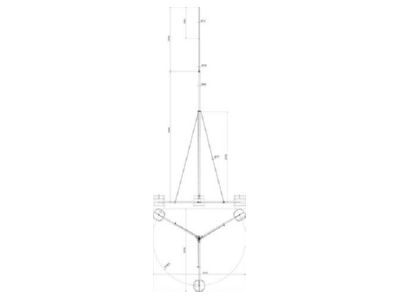 Dimensional drawing 1 Dehn 105 600 Interception rod
