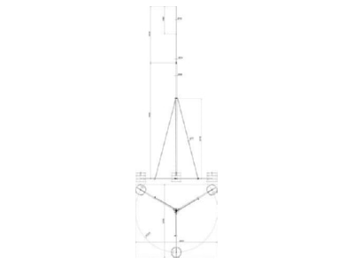 Dimensional drawing 3 Dehn 105 600 Interception rod