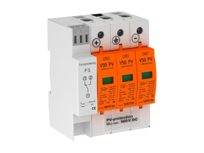 Product image OBO V50 B C 3PHFS600 Combined arrester for power systems
