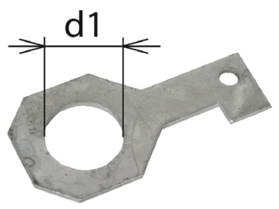 Produktbild 1 DEHN 923 239 Anschlussbuegel D 39mm f M36