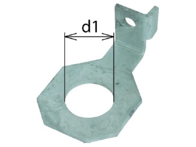 Produktbild 2 DEHN 923 339 Anschlussbuegel D 39mm f M36 abgewin