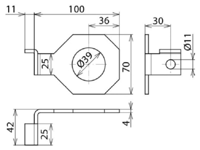 Schaltbild 2 DEHN 923 339 Anschlussbuegel D 39mm f M36 abgewin
