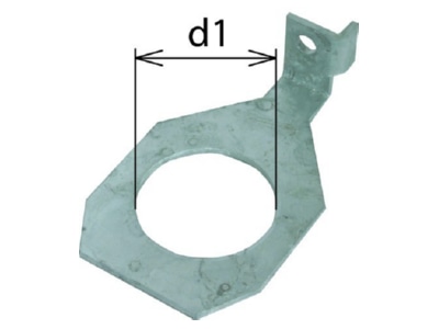 Produktbild 2 DEHN 923 348 Anschlussbuegel D 48mm f M45 abgewin