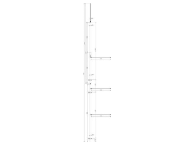 Dimensional drawing 1 DEHN 105470 Interception rod
