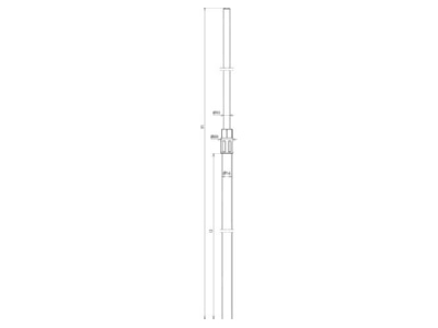 Dimensional drawing 1 Dehn 106 210 Interception rod
