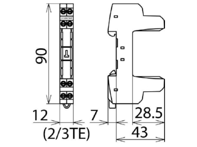 Mazeichnung 2 Dehn BSP BAS 4 Basisteil f  Blitzductor XT SP