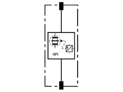Circuit diagram 2 Dehn DGP M MOD 255 Lightning arrest for power supply 100kA
