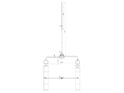 Dimensional drawing 2 Dehn FS16102000TDAL V2A K Interception rod