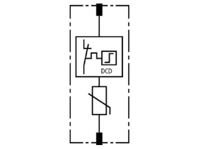 Circuit diagram 2 Dehn DG MOD E DC 900 Surge protection for power supply
