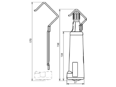 Ma�zeichnung 2 Dehn AW DEHNHELIX DEHNhelix Abmantelwerkzeug f  HVI Ltg D20 27mm
