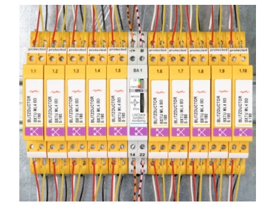 Circuit diagram 4 Dehn BS BA1 BA15 BXT Indication element