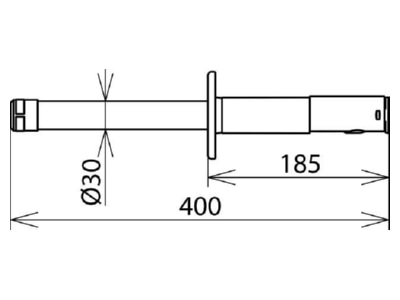 Dimensional drawing Dehn EG SK STK 400 Accessories for high voltage safety